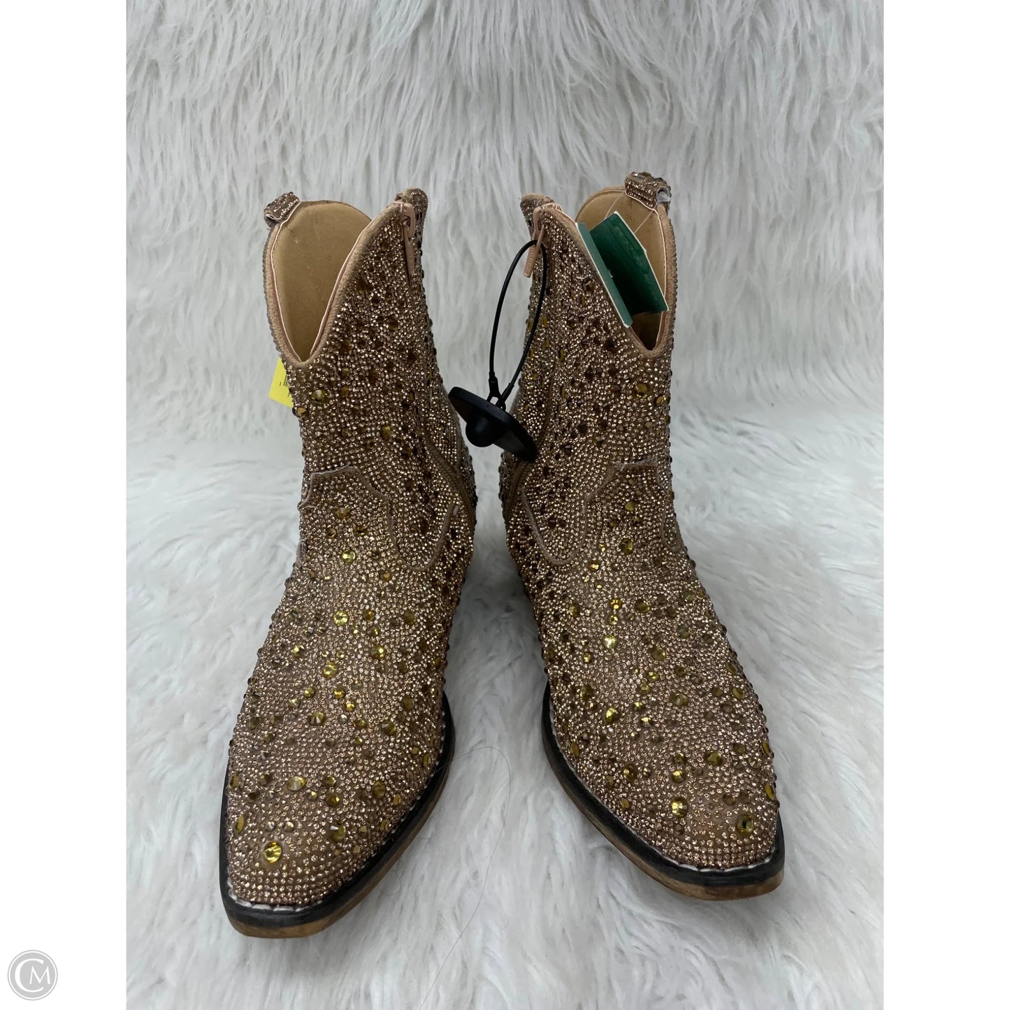 Boots Western By Roper In Gold, Size: 7