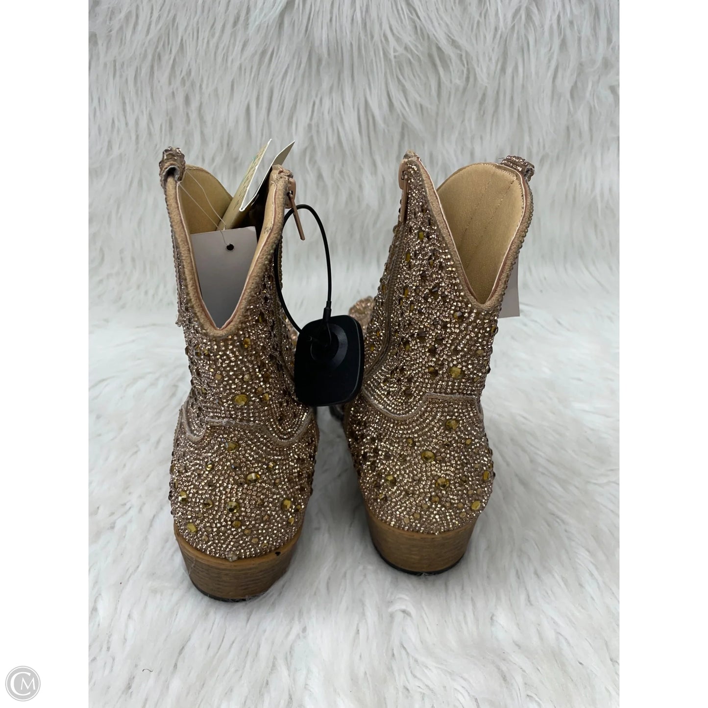 Boots Western By Roper In Gold, Size: 7