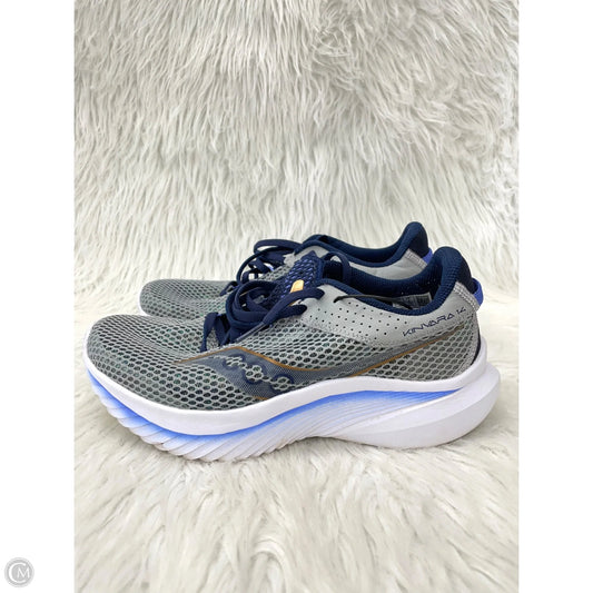 Shoes Athletic By Saucony In Blue & Grey, Size: 8