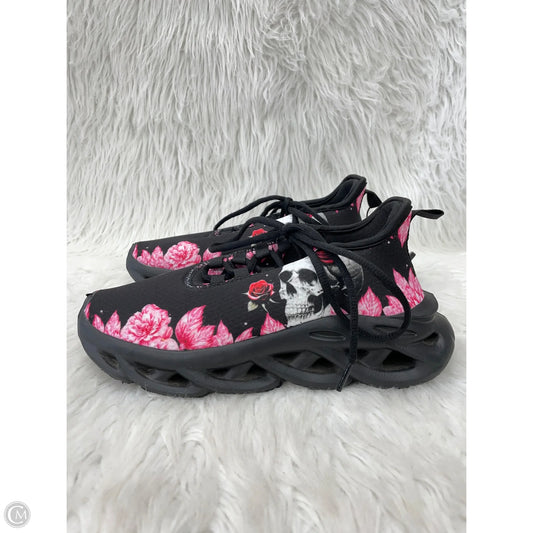 Shoes Athletic By Clothes Mentor In Black & Pink, Size: 7.5