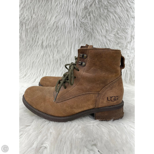 Boots Designer By Ugg In Brown, Size: 8