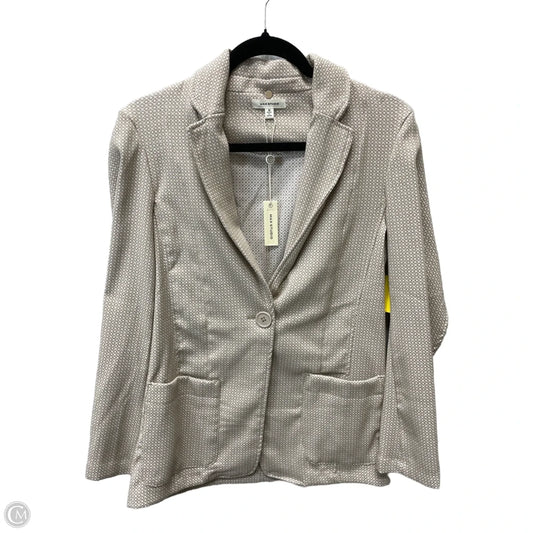 Blazer By Max Studio In Tan & White, Size: M