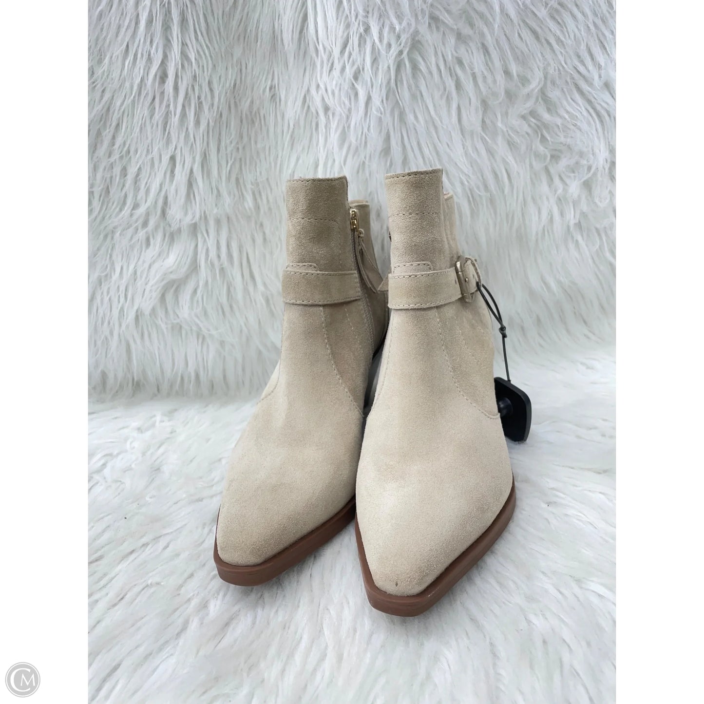 Boots Ankle Heels By Antonio Melani In Tan, Size: 7