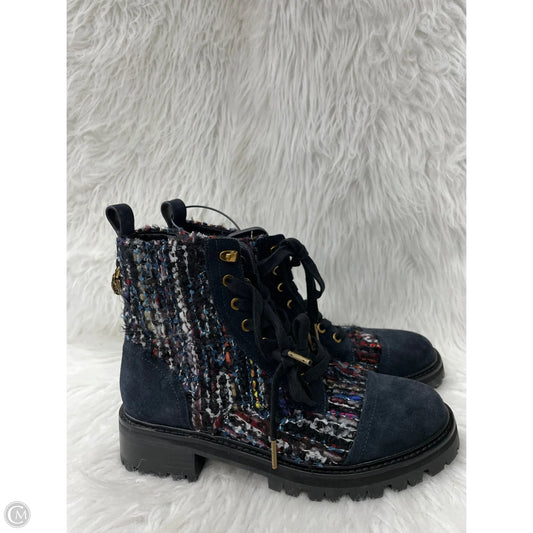 Boots Ankle Flats By Kurt Geiger London In Navy, Size: 8
