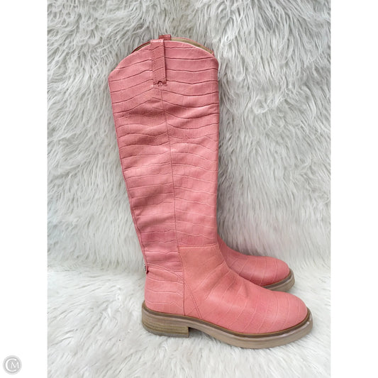 Boots Knee Flats By Sam Edelman In Pink, Size: 7.5