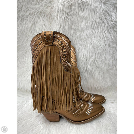 Boots Western By Dingo In Gold, Size: 8