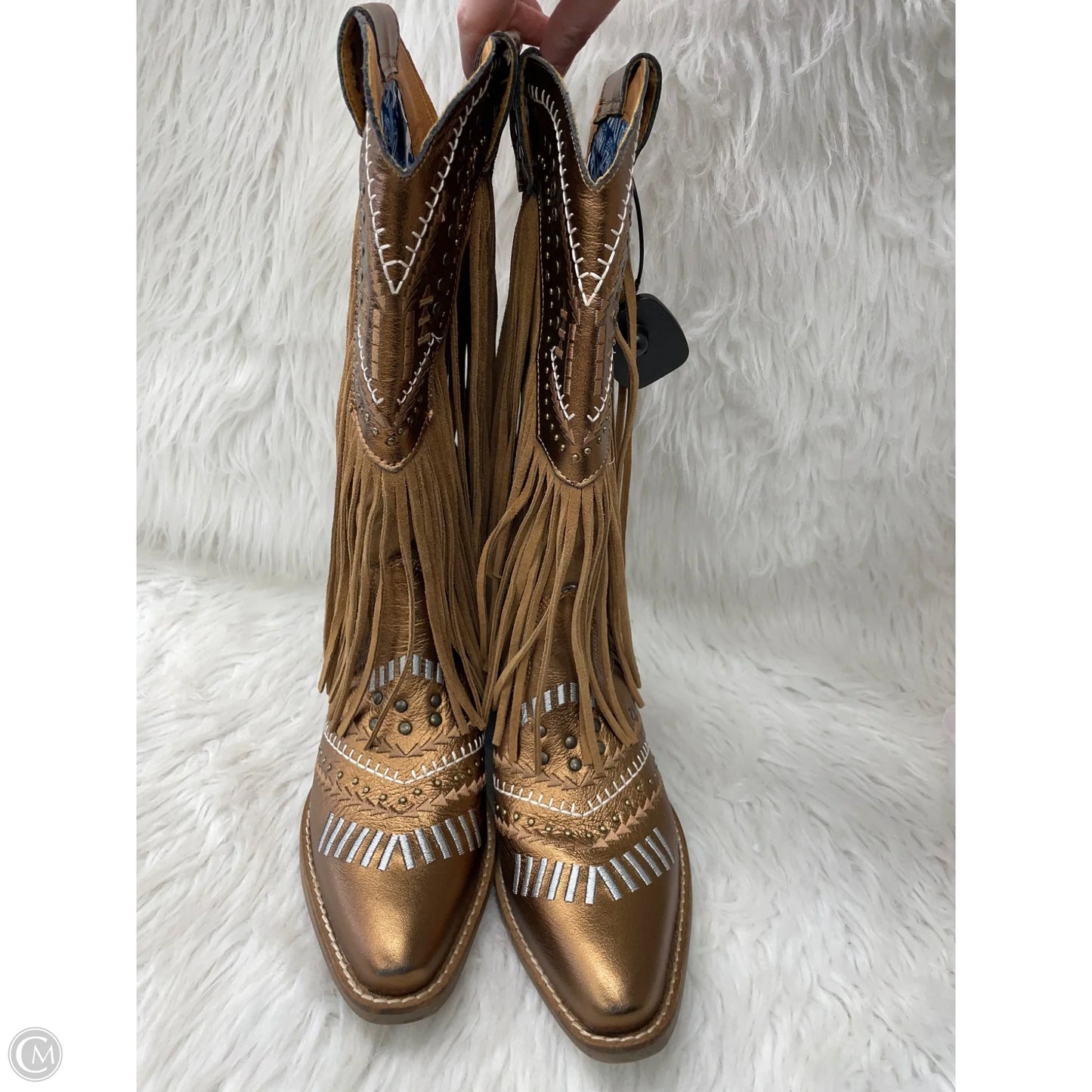 Boots Western By Dingo In Gold, Size: 8