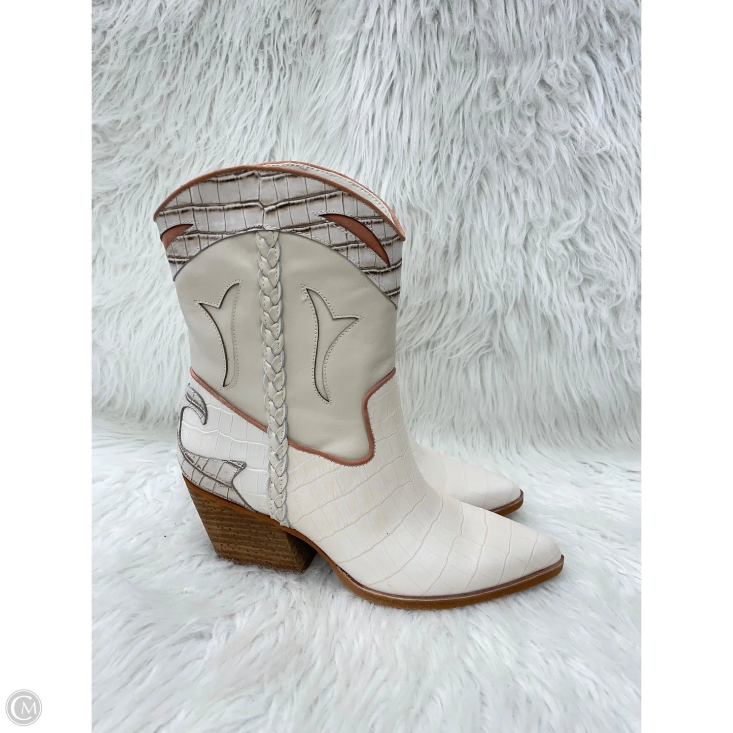 Boots Ankle Heels By Dolce Vita In Cream, Size: 7.5