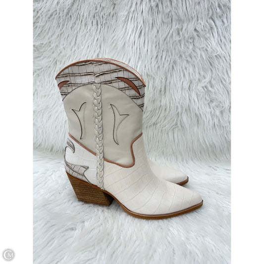 Boots Ankle Heels By Dolce Vita In Cream, Size: 7.5