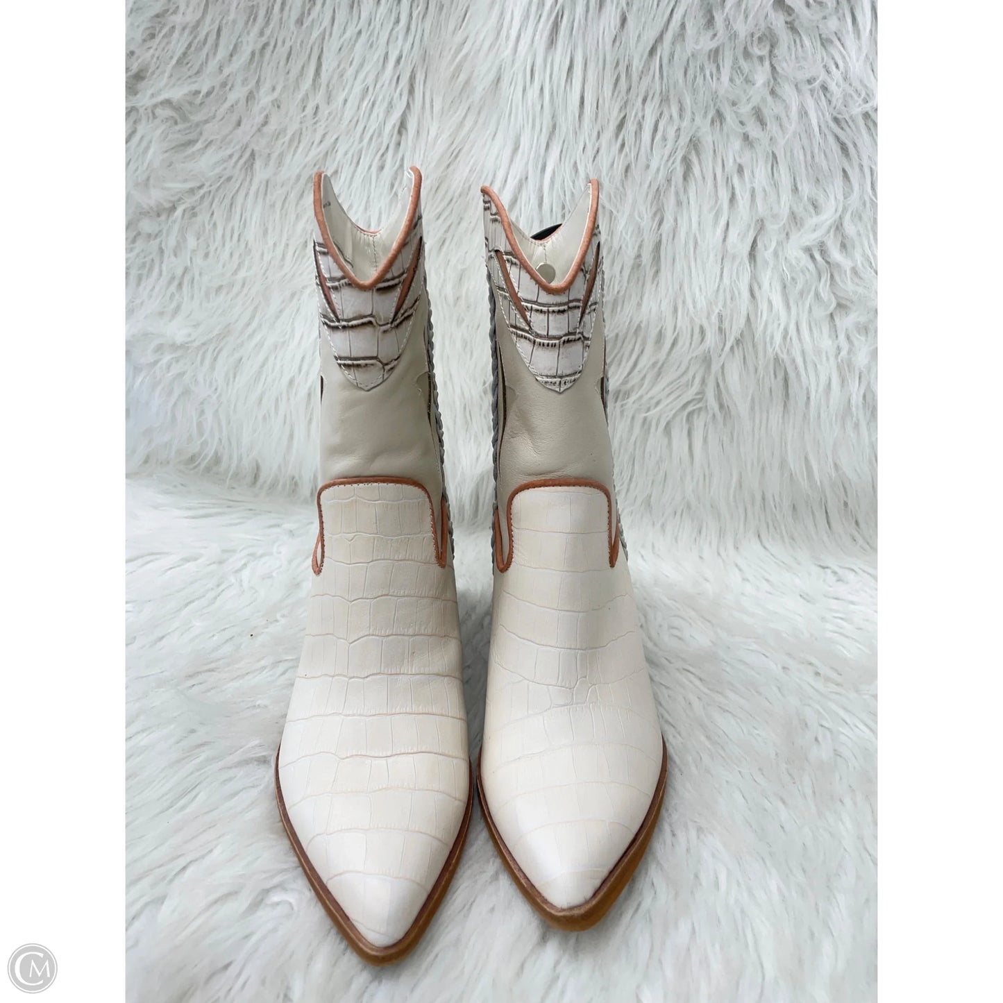 Boots Ankle Heels By Dolce Vita In Cream, Size: 7.5