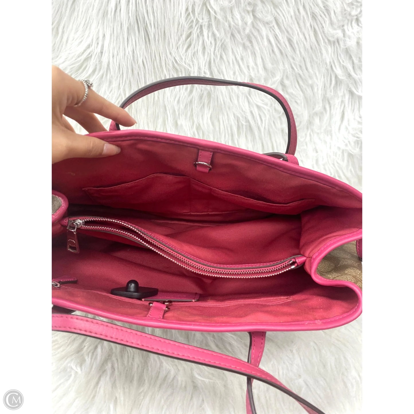 Handbag Designer By Coach, Size: Large