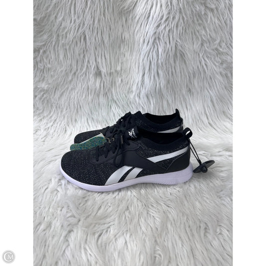Shoes Athletic By Reebok In Black & White, Size: 8.5