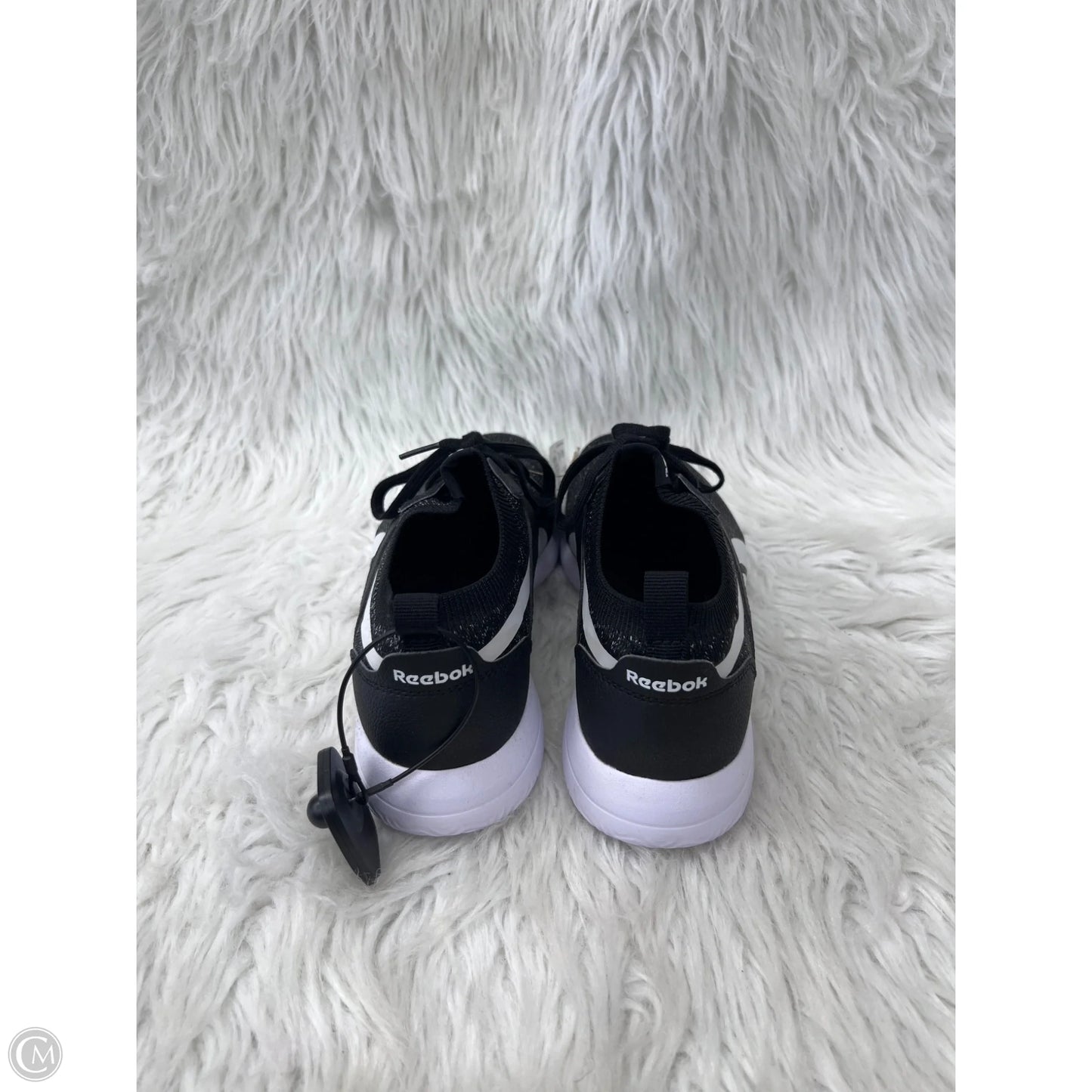 Shoes Athletic By Reebok In Black & White, Size: 8.5