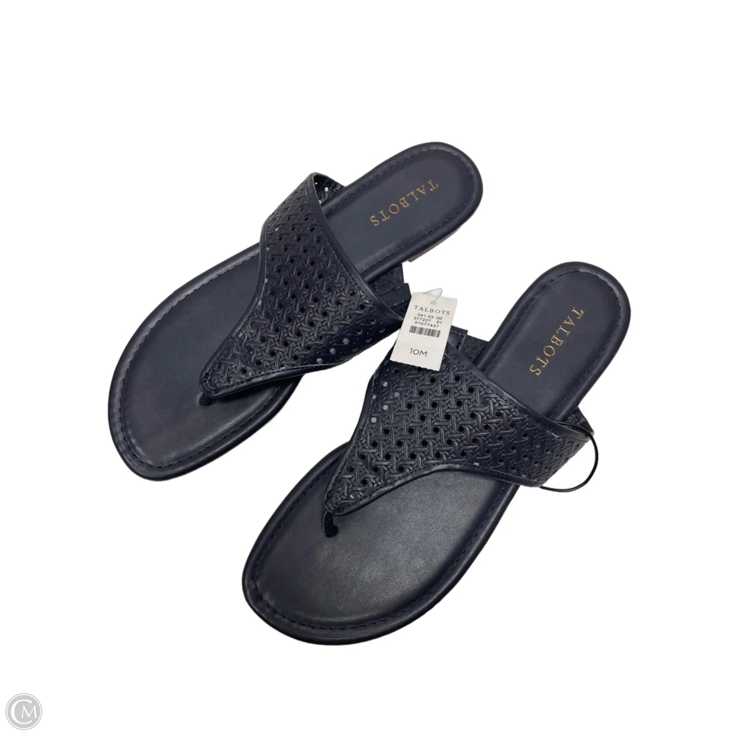 Sandals Flats By Talbots In Navy, Size: 10