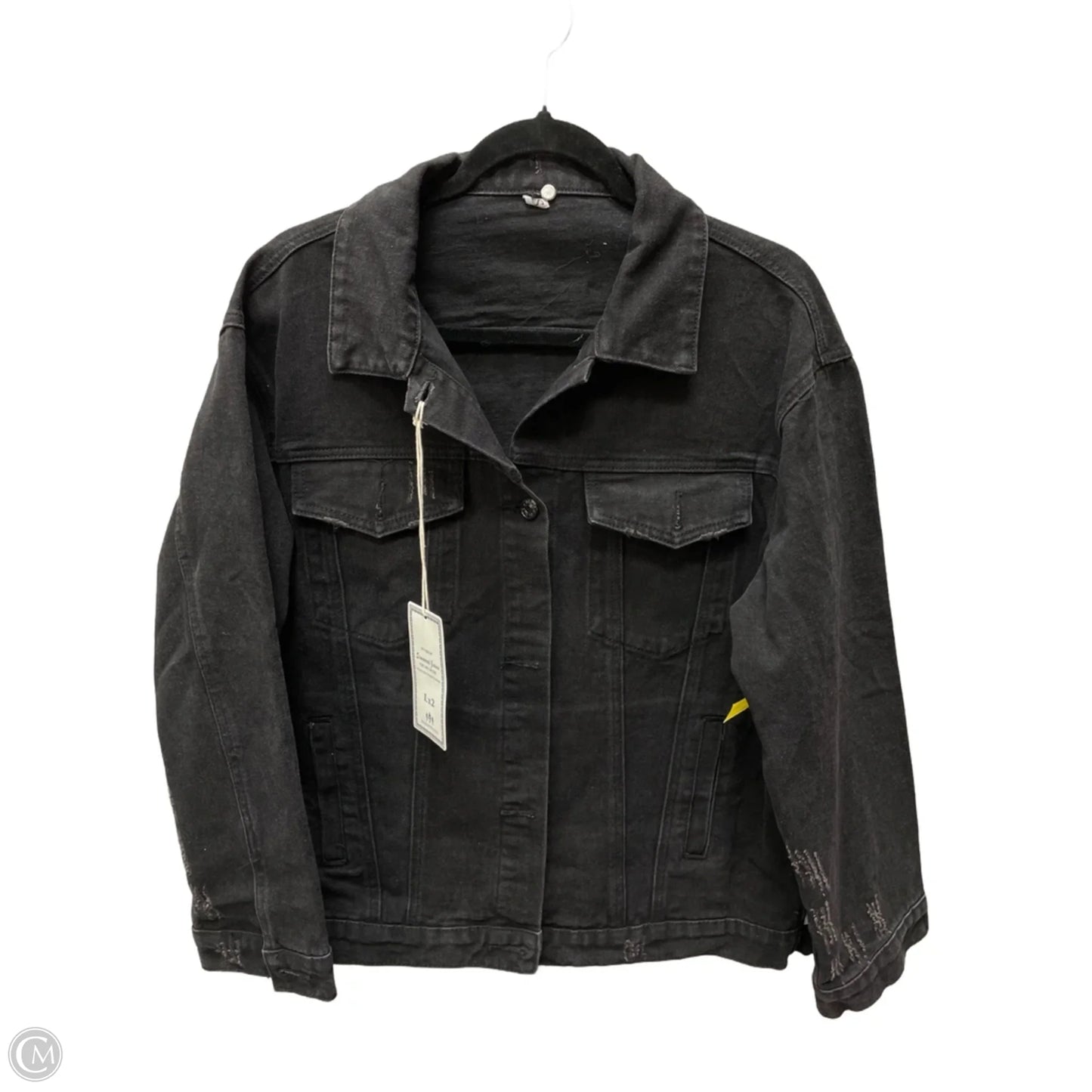 Jacket Denim By simwood jeans In Black Denim, Size: Xl