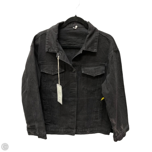 Jacket Denim By simwood jeans In Black Denim, Size: Xl
