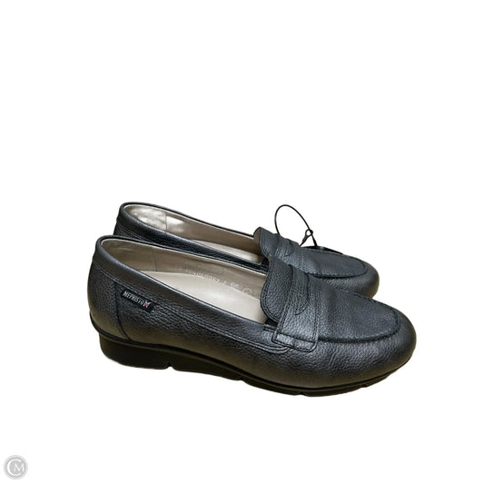 Shoes Heels Wedge By Mephisto In Silver, Size: 7.5