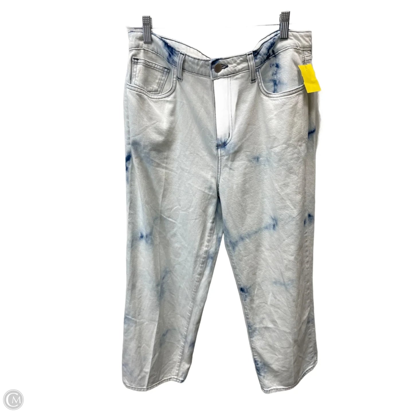 Jeans Straight By L Agence In Tie Dye Print, Size: 8