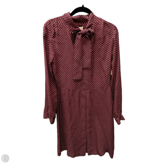 Dress Designer By Michael Kors In Polkadot Pattern, Size: S
