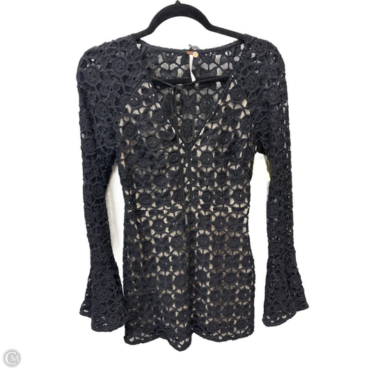 Dress Casual Short By Free People In Black & Cream, Size: Xs