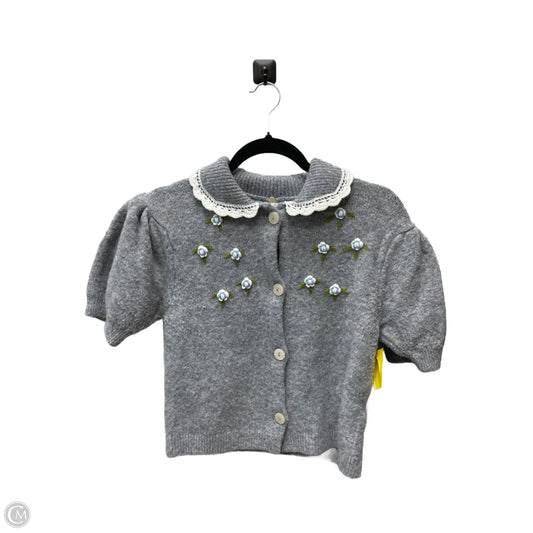 Sweater Cardigan By Kimichi Blue In Grey, Size: S