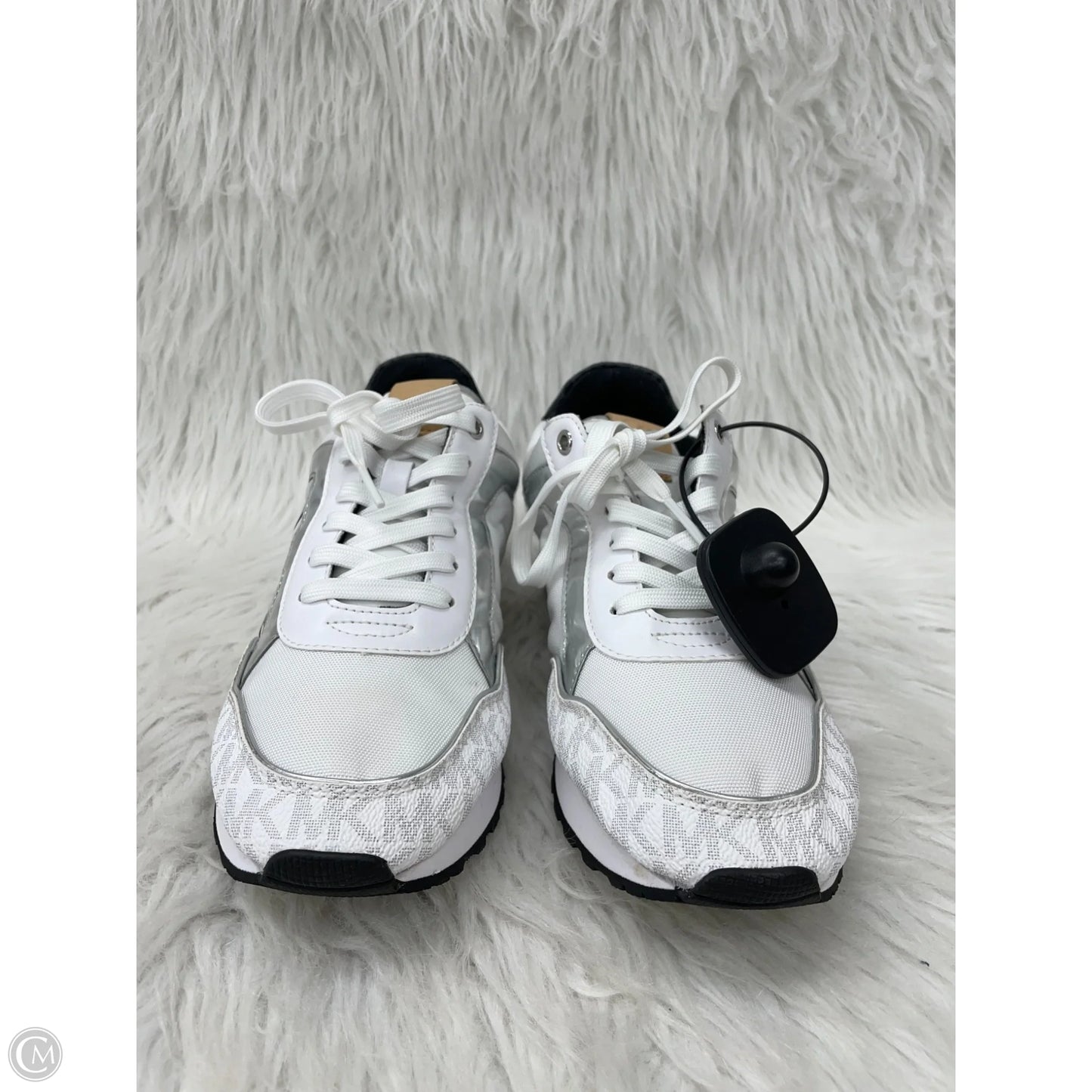 Shoes Designer By Michael Kors In Silver & White, Size: 7.5