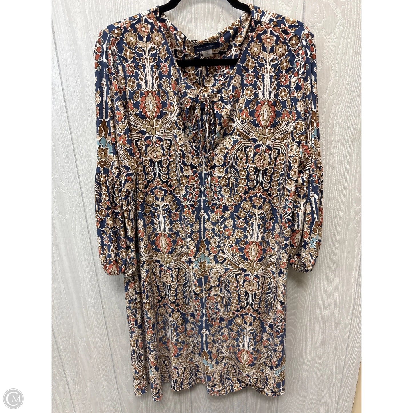 Dress Casual Short By Tommy Hilfiger In Blue & Brown, Size: Xl