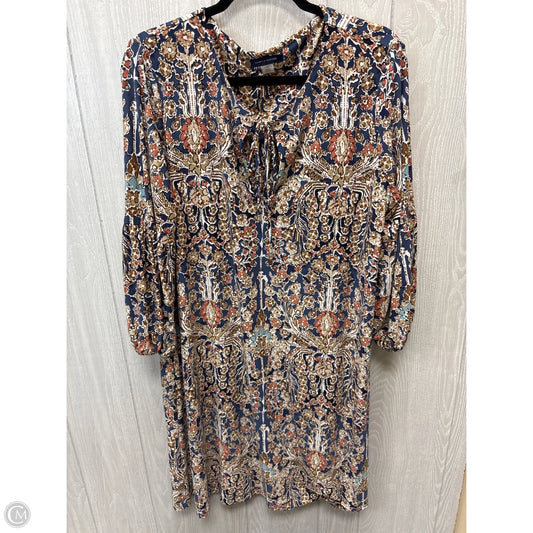 Dress Casual Short By Tommy Hilfiger In Blue & Brown, Size: Xl