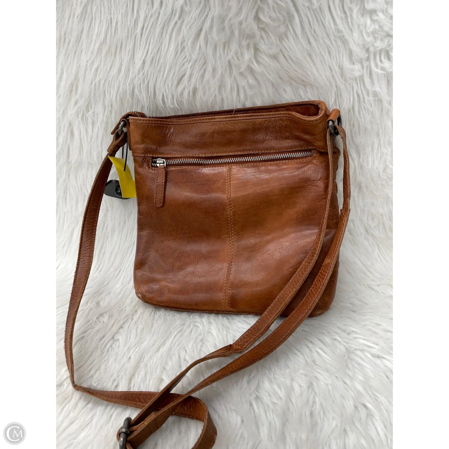 Crossbody Leather By Cmc, Size: Medium