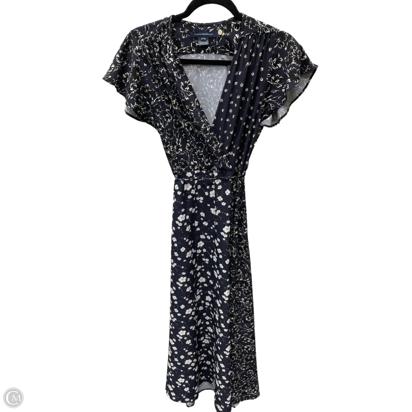 Dress Casual Midi By French Connection In Floral Print, Size: Xs