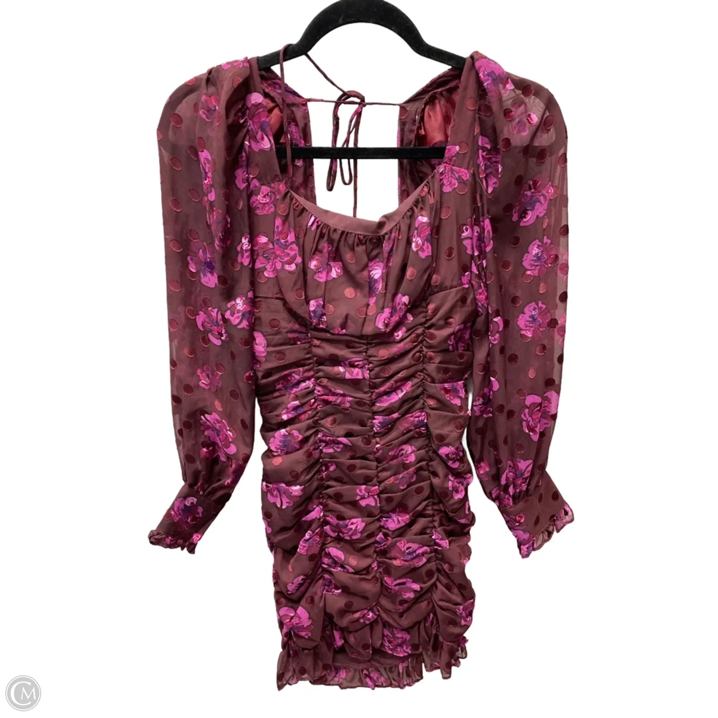 Dress Party Short By Astr In Maroon, Size: Xs