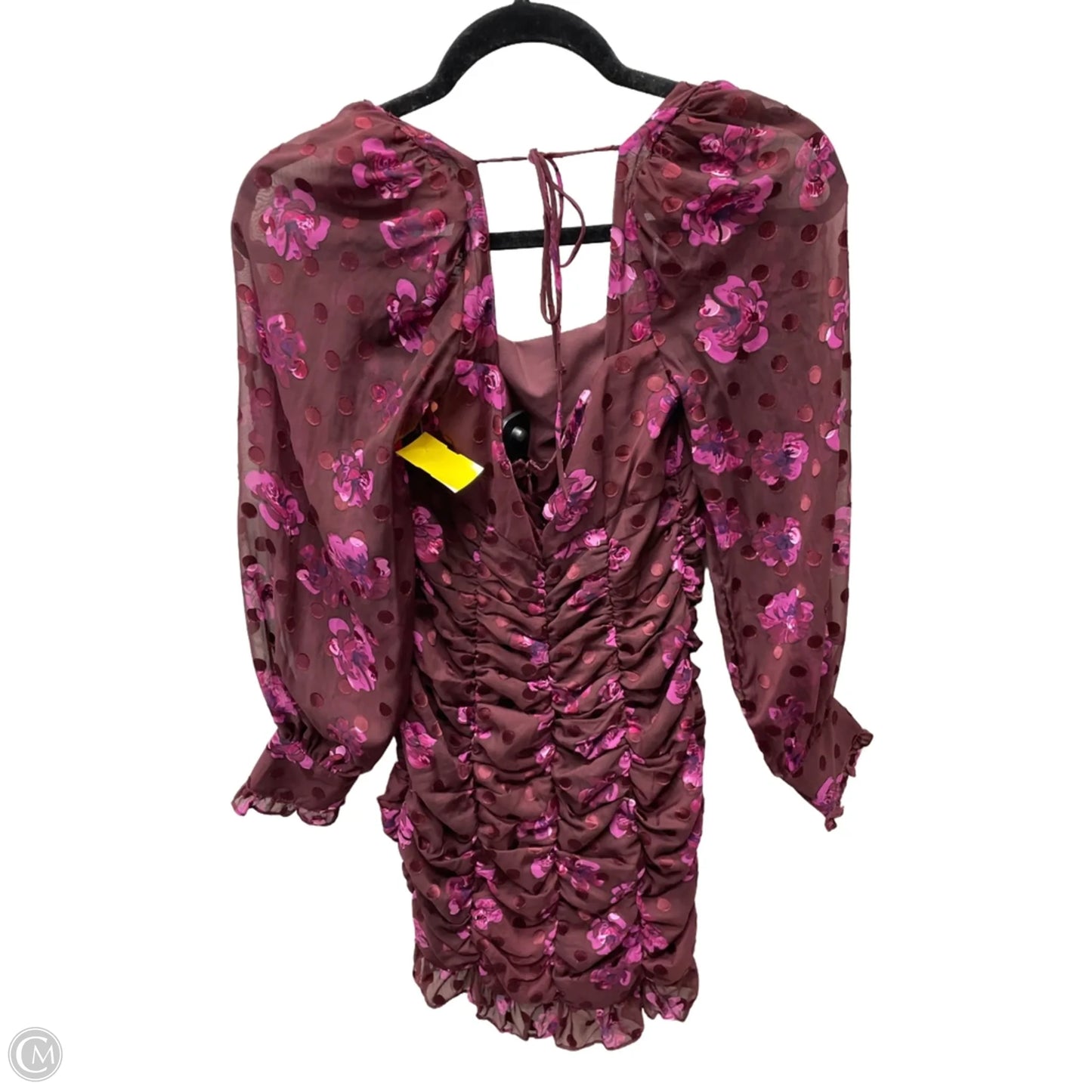 Dress Party Short By Astr In Maroon, Size: Xs