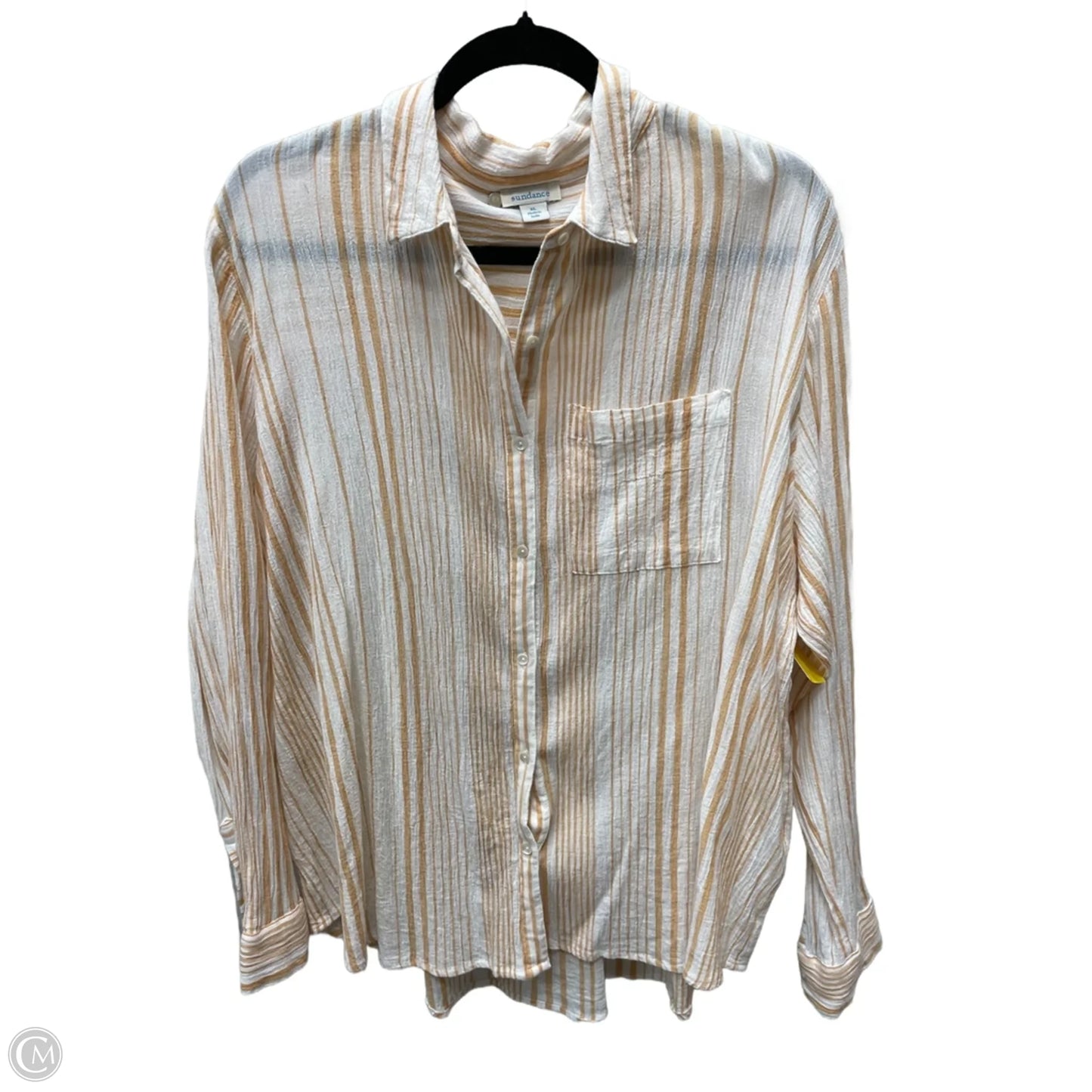 Top Long Sleeve By Sundance In Striped Pattern, Size: Xl
