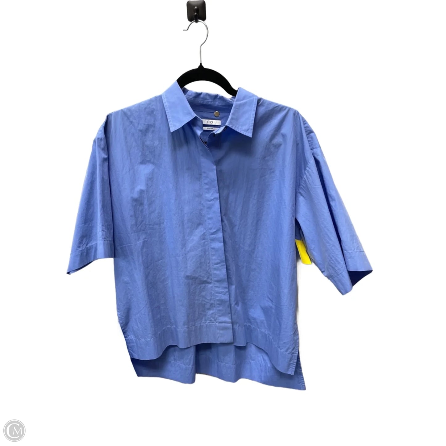 Blouse Short Sleeve By co essentials In Blue, Size: M