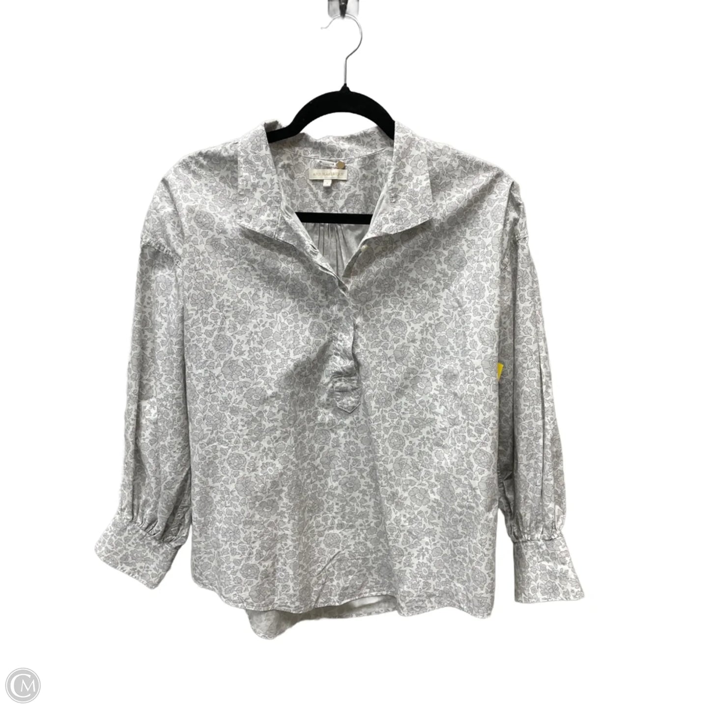 Blouse Long Sleeve By ann mashburn In Floral Print, Size: S