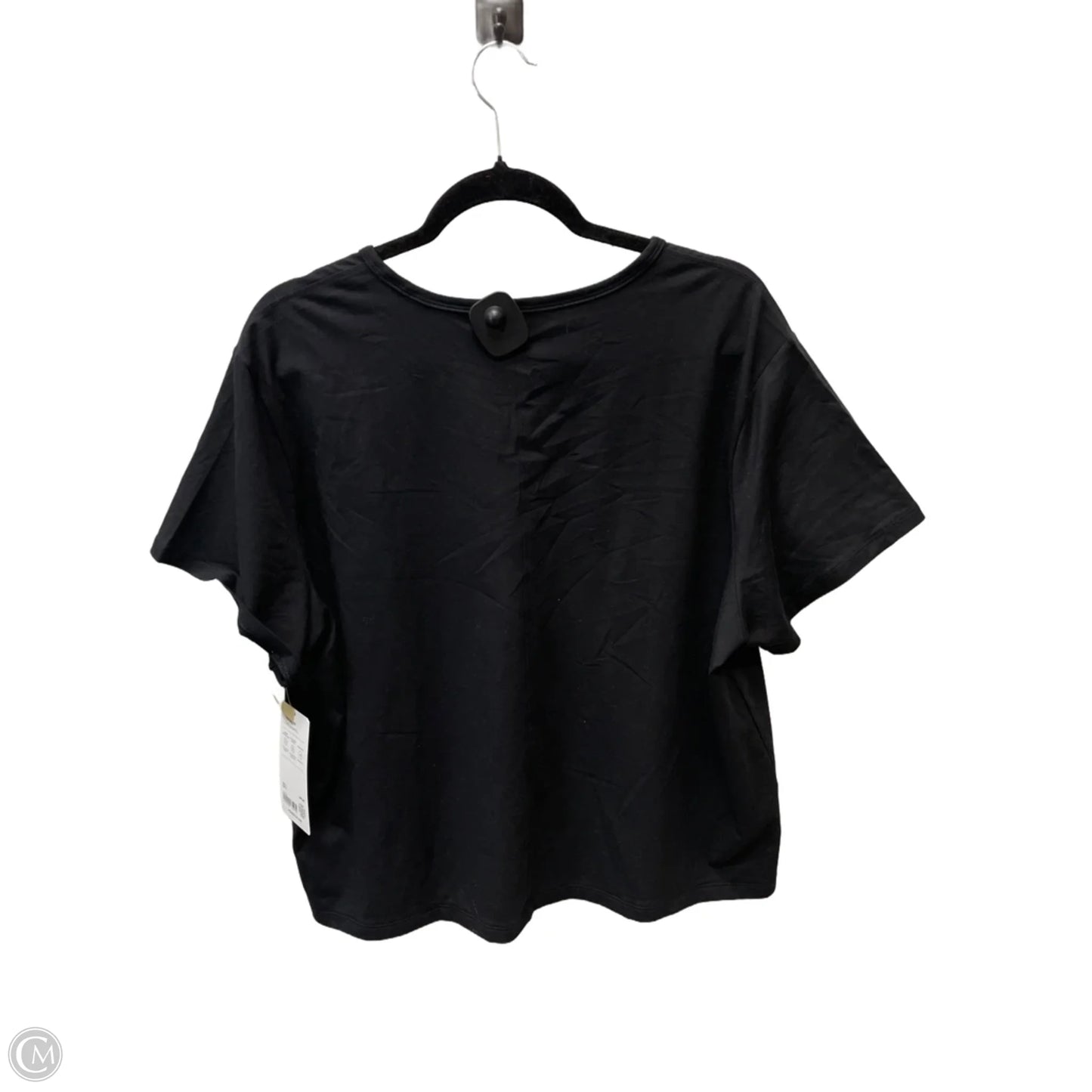 Athletic Top Short Sleeve By Athleta In Black, Size: 1x
