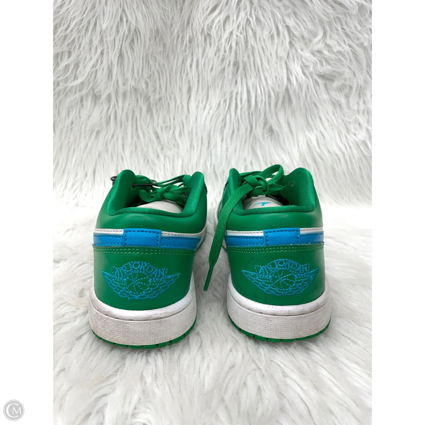 Shoes Sneakers By Nike In Blue & Green, Size: 9