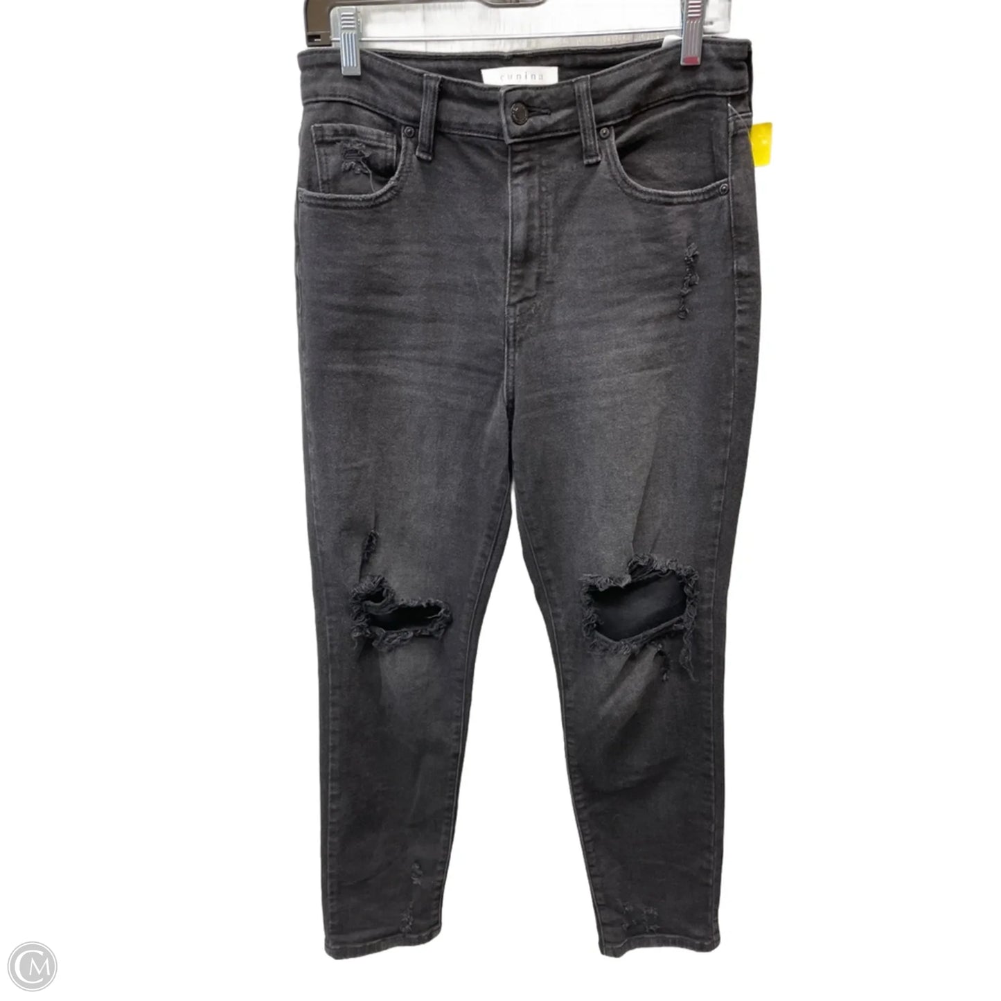 Jeans Skinny By Eunina In Black Denim, Size: 8