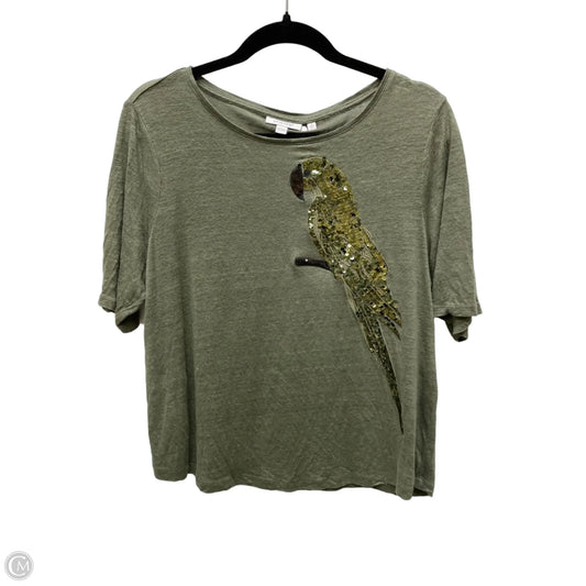 Top Short Sleeve By Chicos In Green, Size: L