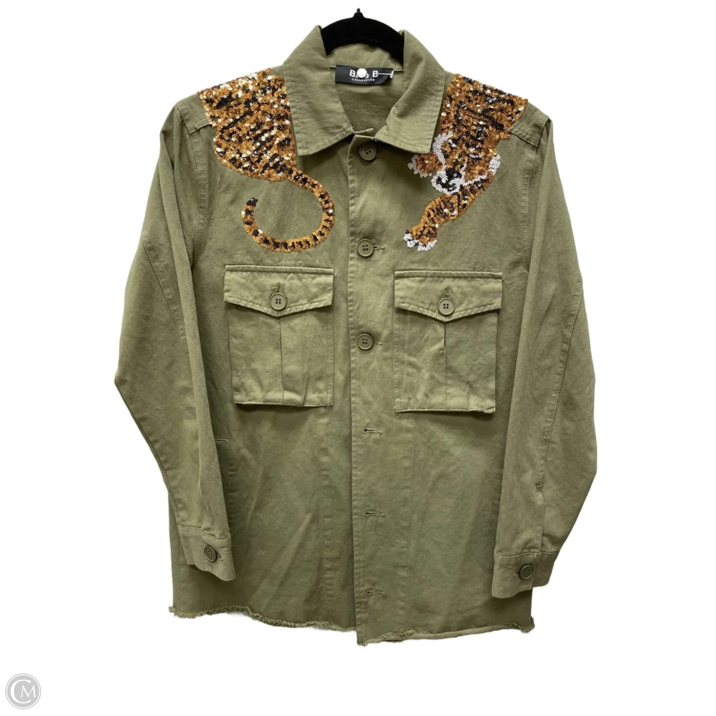 Jacket Utility By Blue B In Green, Size: S