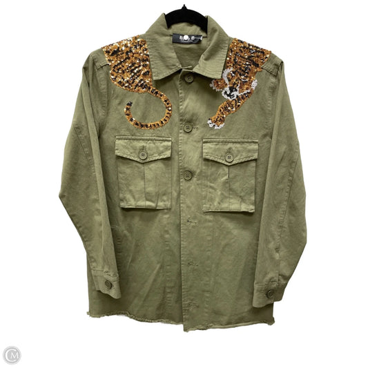 Jacket Utility By Blue B In Green, Size: S