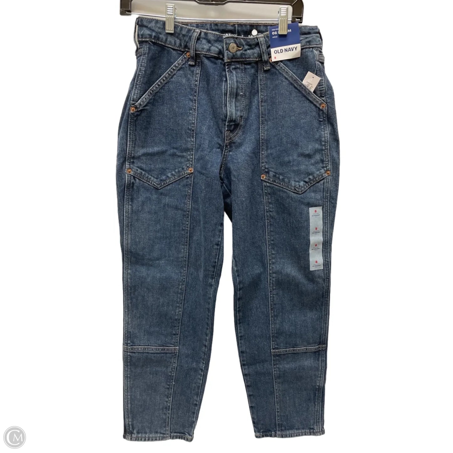 Jeans Straight By Old Navy In Blue Denim, Size: 8