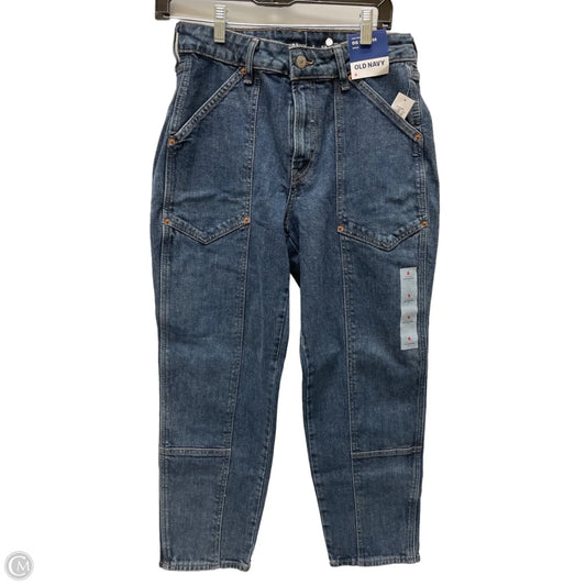 Jeans Straight By Old Navy In Blue Denim, Size: 8