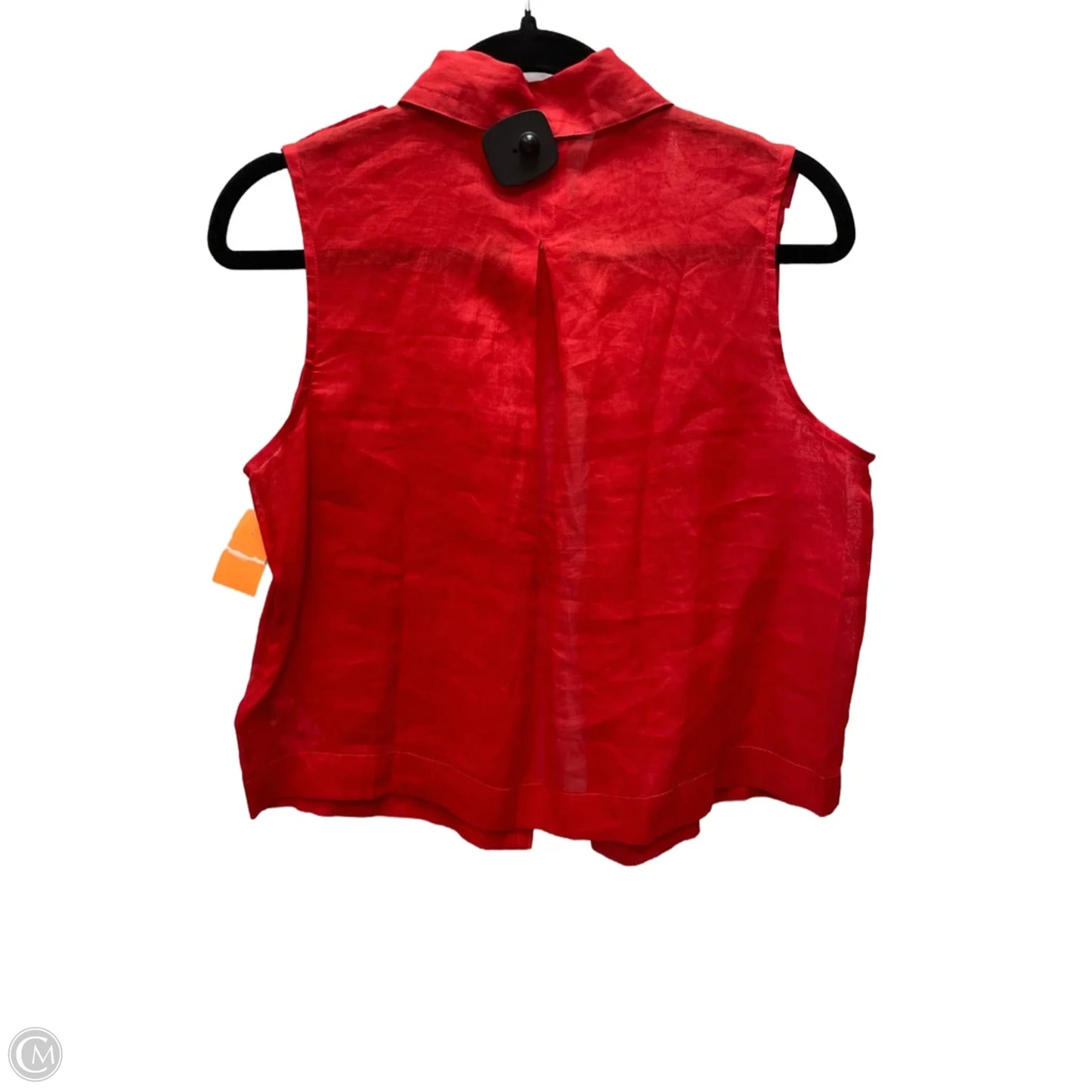 Top Sleeveless By Banana Republic In Red, Size: S
