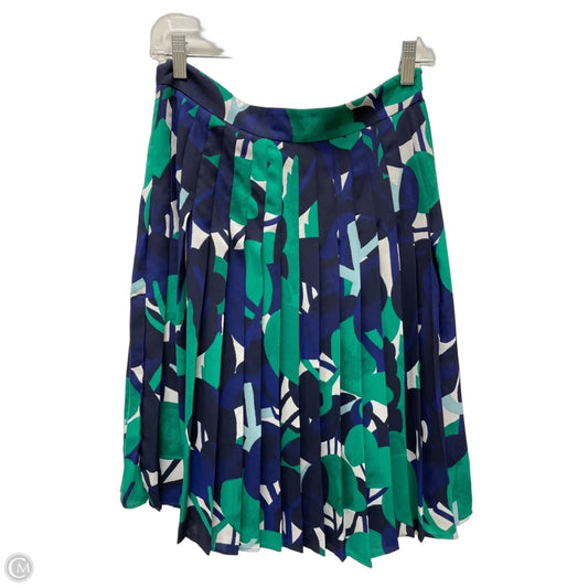 Skirt Mini & Short By Ann Taylor In Blue & Green, Size: 0