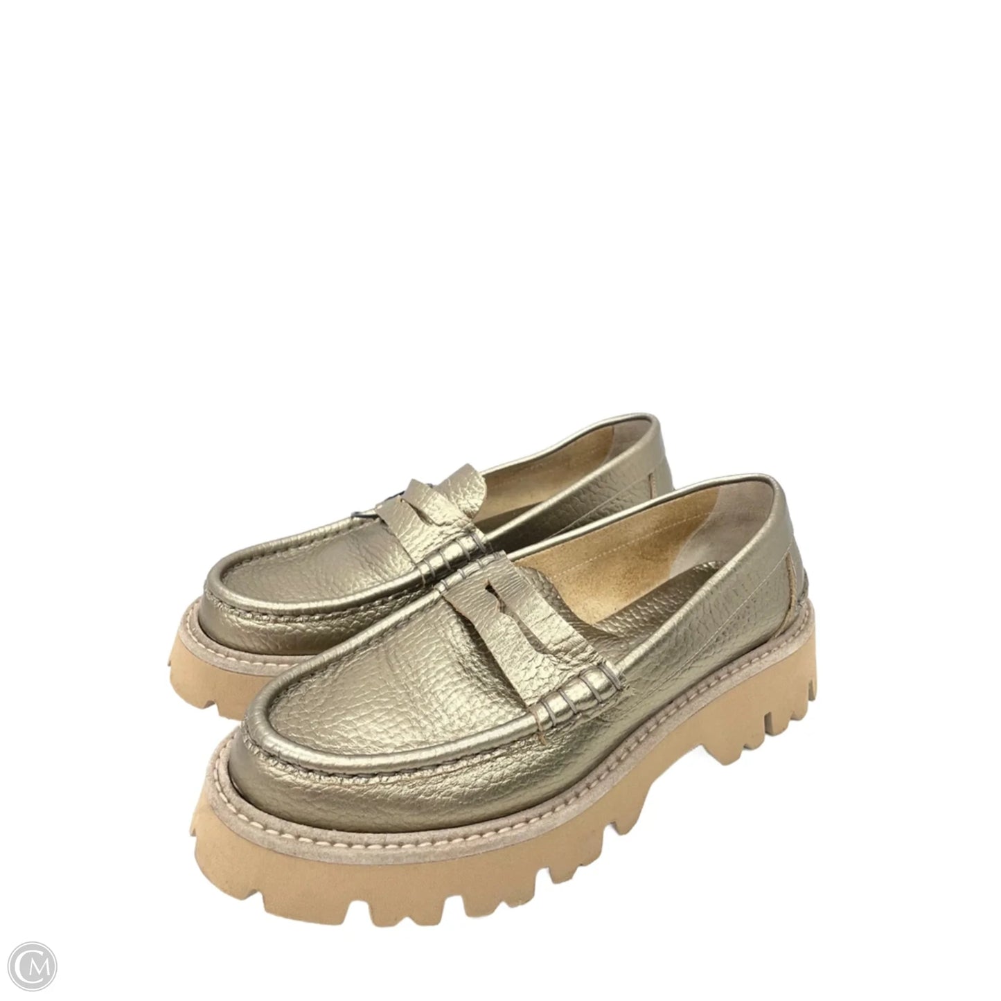 Shoes Heels Platform By Cmc In Gold, Size: 6