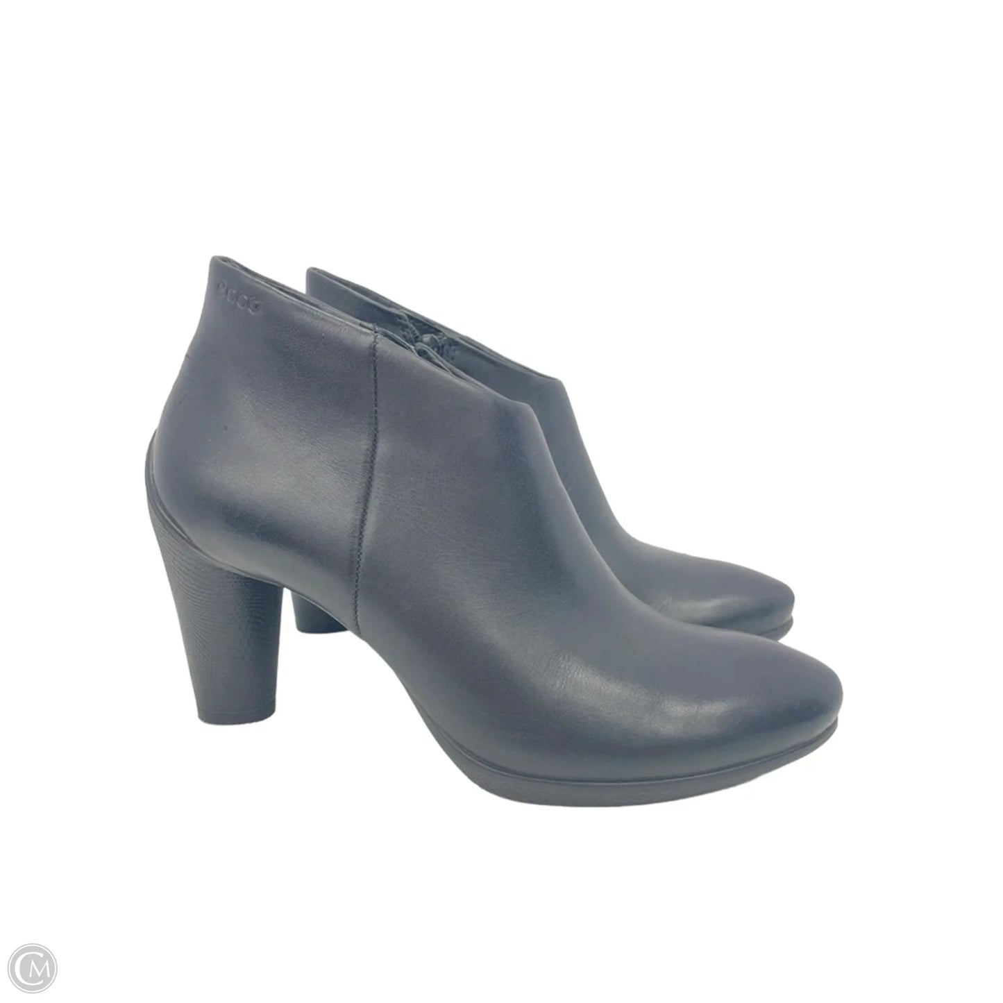 Boots Ankle Heels By Ecco In Black, Size: 7