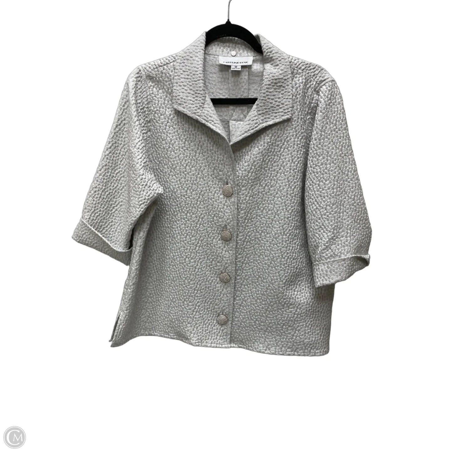 Jacket Other By Caroline Rose In Silver, Size: M