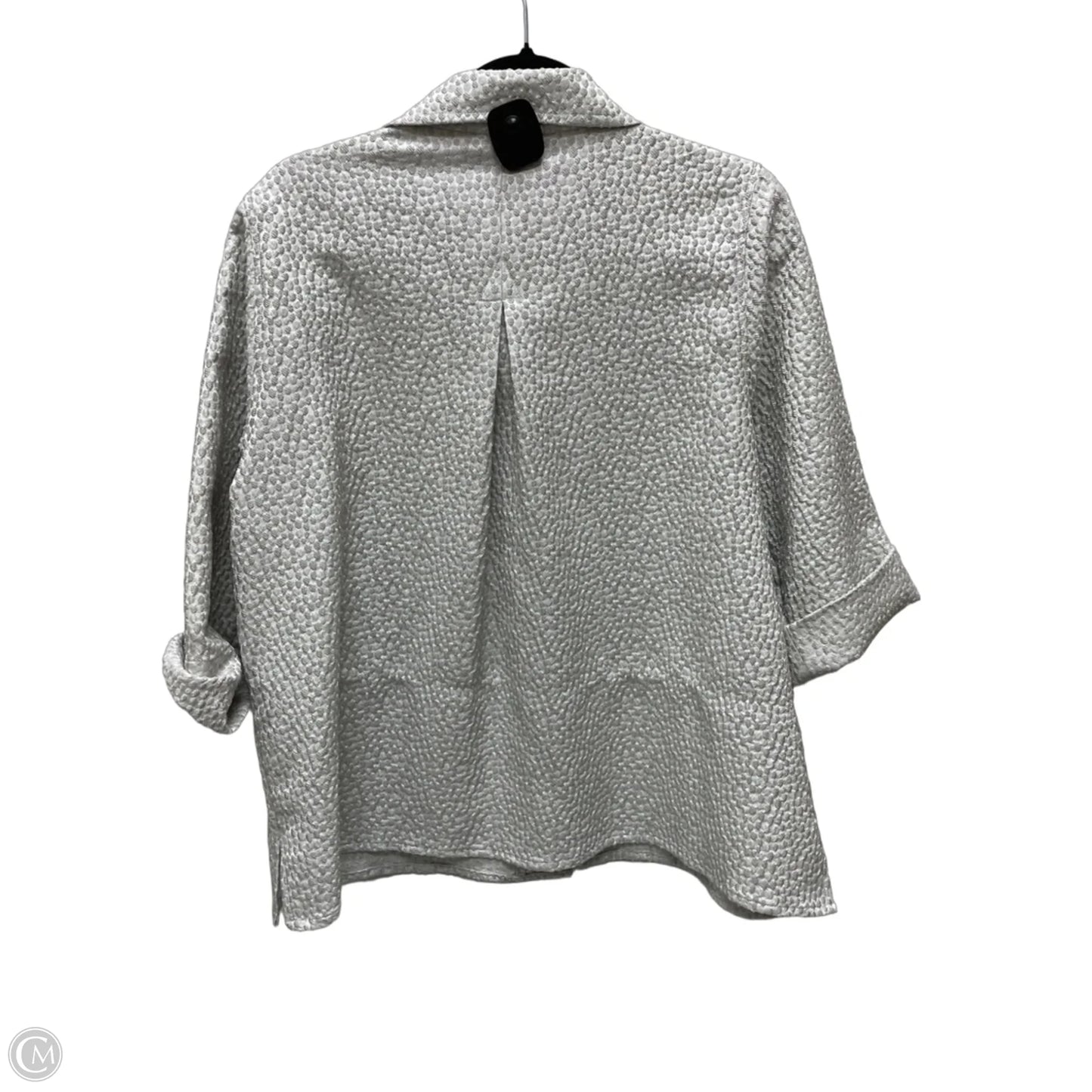 Jacket Other By Caroline Rose In Silver, Size: M