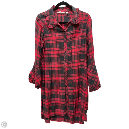 Dress Casual Short By Soft Surroundings In Black & Red, Size: Xs